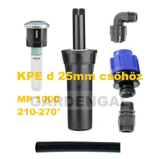 Hunter víztakarékos szórófej CSŐVÉG szett KPE d25 mm csőhöz  (MP 1000 210-270° fúvókával)