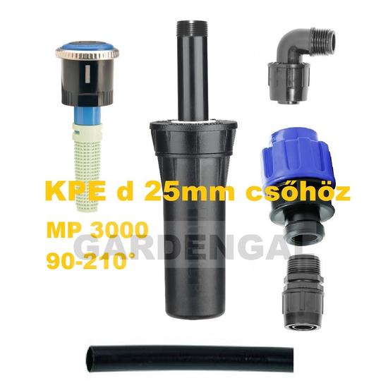 Hunter víztakarékos szórófej CSŐVÉG szett KPE d25 mm csőhöz  (MP 3000 90-210° fúvókával)